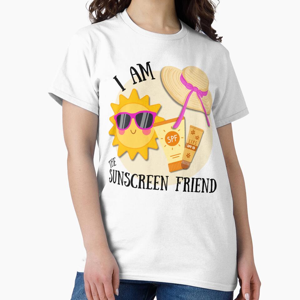 I am the sunscreen friend funny group family vacation shirt by LAJdesigns