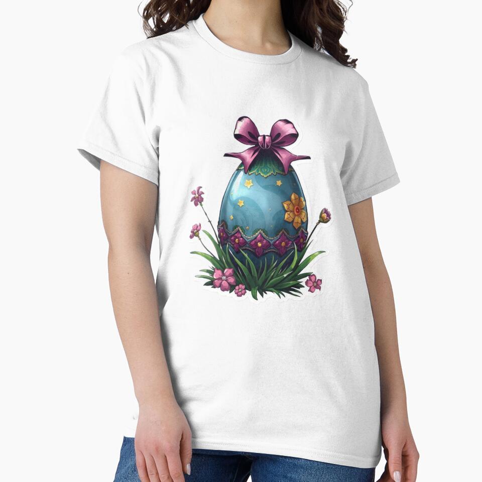 Easter egg with a ribbon and flowers ,egg,Happy Easter,Easter Day,easter illustration by Expressions-Sel