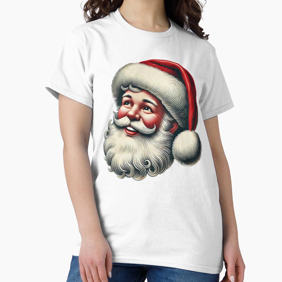 Santa Claus Vintage Clipart | Santa Claus Merry Christmas Face | Santa Claus Face Png | Retro Santa Christmas PNG Sublimation Design Gift by PixelBlooming