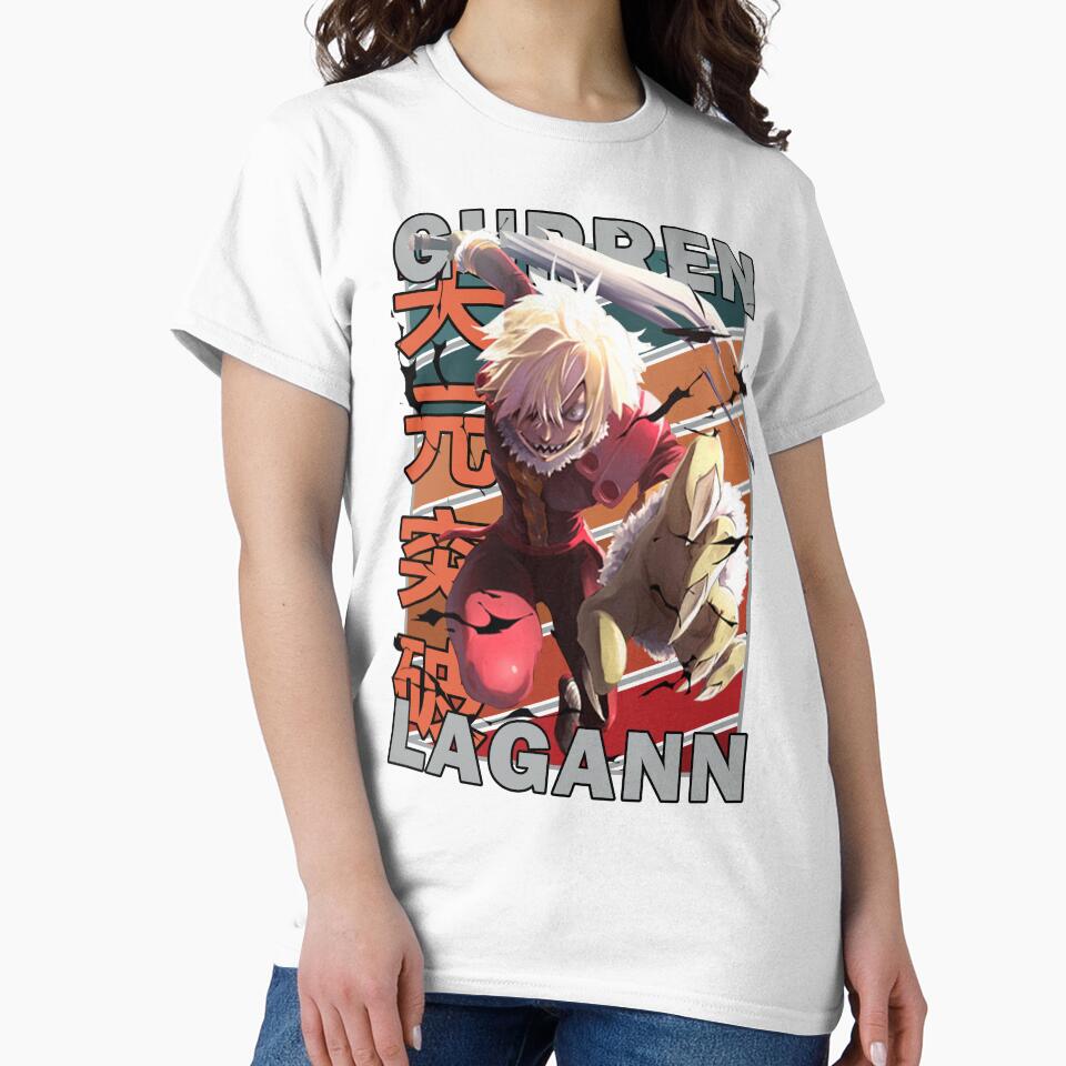 Viral Gurren Lagann Retro Stripe Design by Wafusaurus