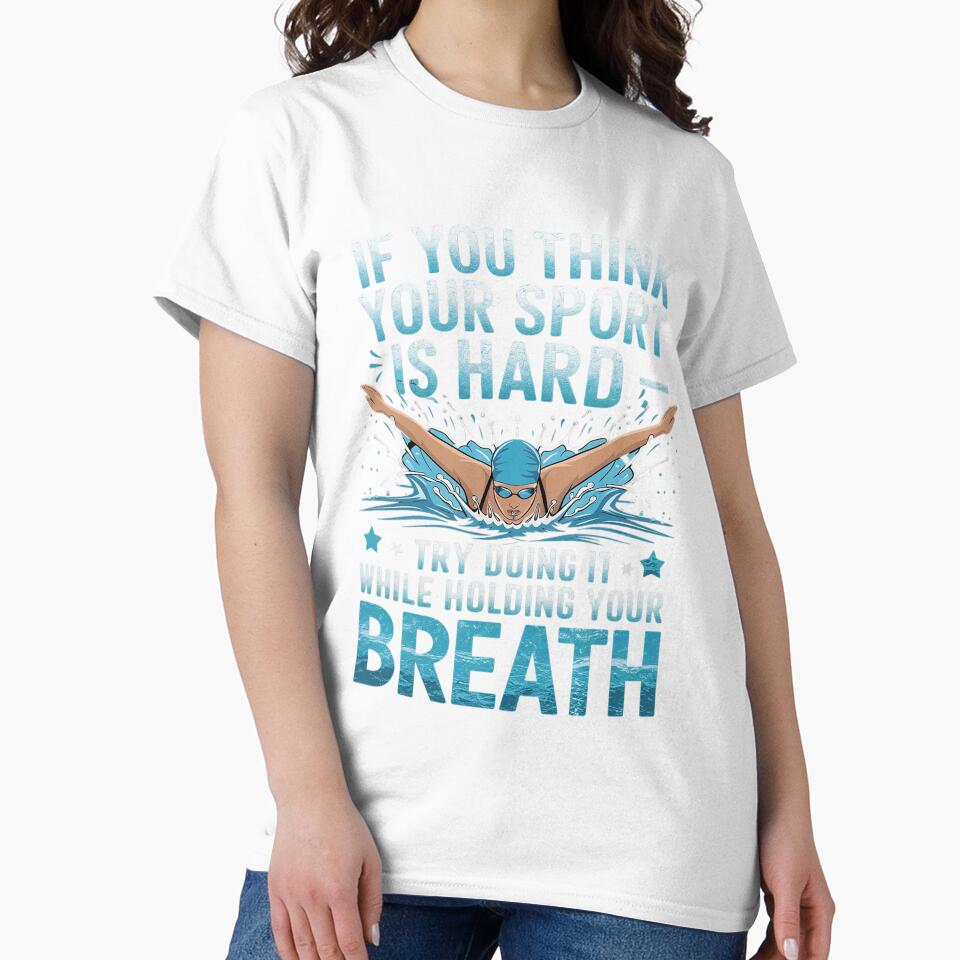 Sport Is Hard Fun Swimmer Swimming Coach Men Women by AvenStudioCo