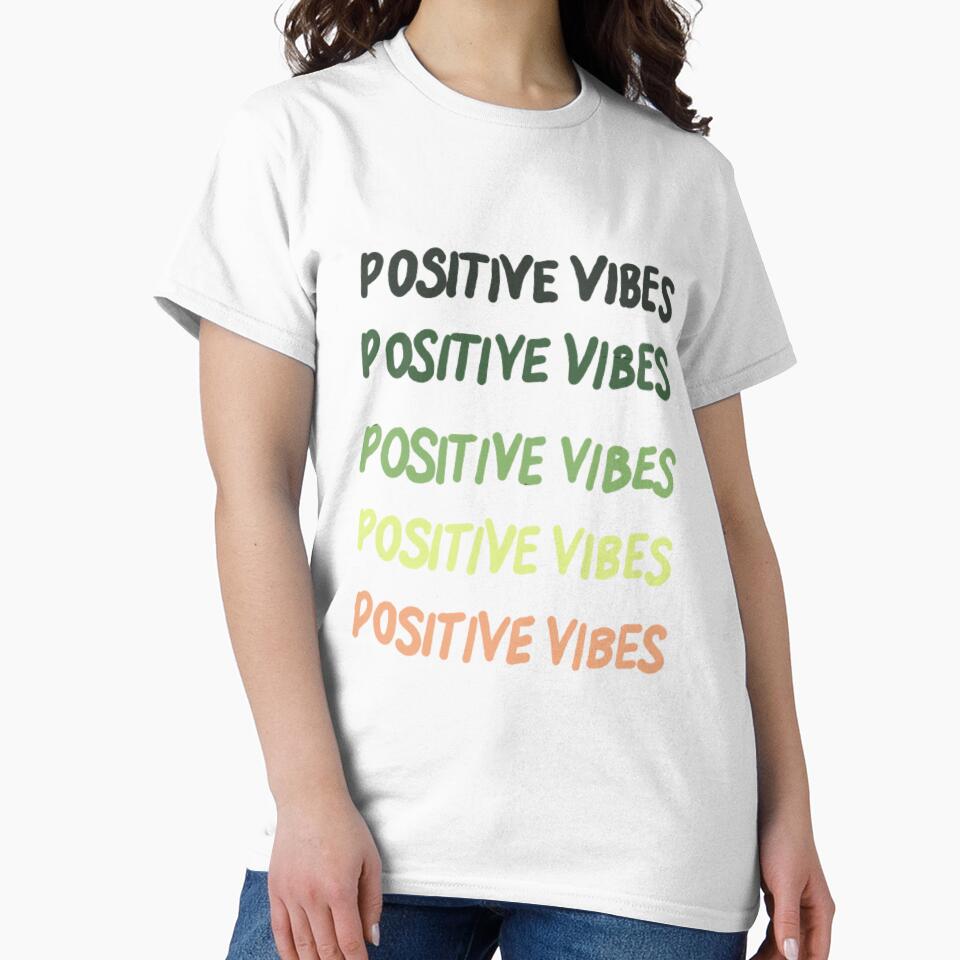 Positive vibes, inspirational life quote (colour palette ,color palete) by Sanaura