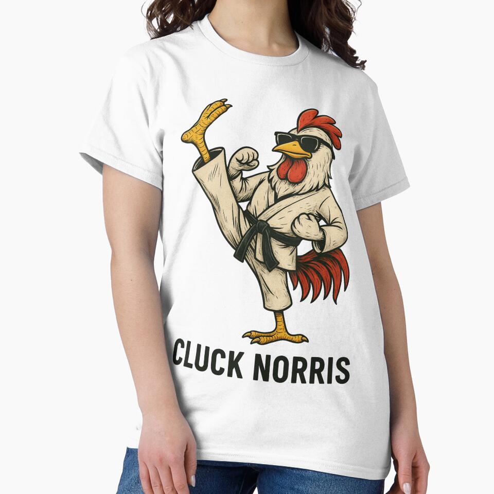 Cluck Norris – Funny Karate Rooster Design by gumplovitz