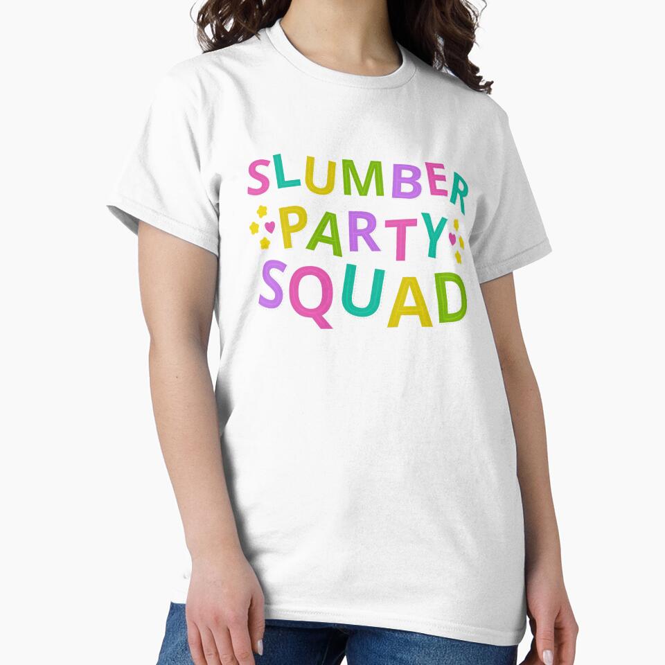 Slumber party Squad For Sleepover Party With Hearts and Stars by JokeGysen
