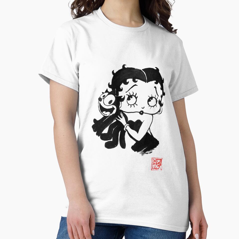 betty boop and felix the cat by pechane