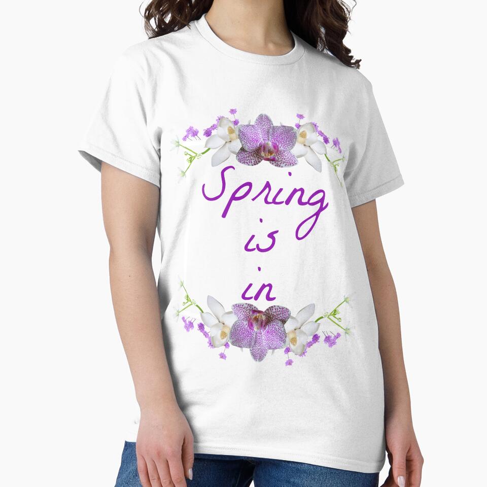 Spring is In with Purple and Lilac Colours on White by misskrisnov