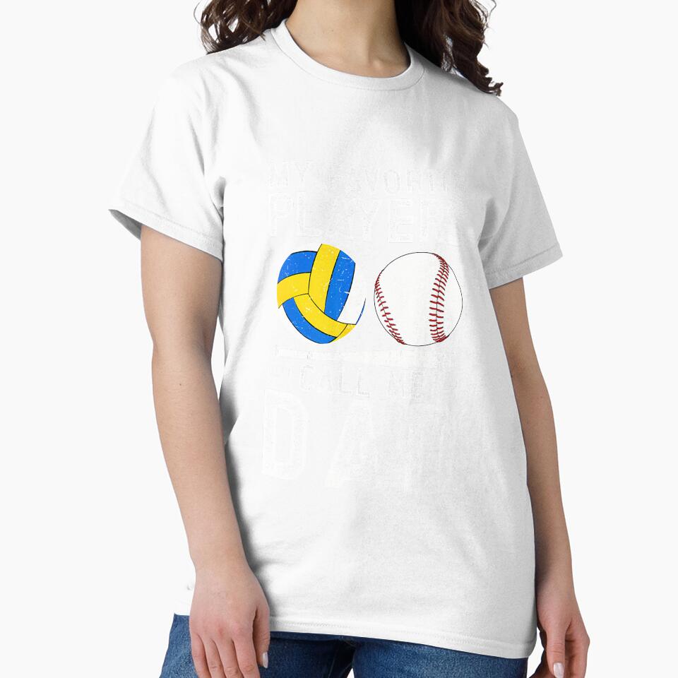 My Favorite Players Call Me Dad Baseball Volleyball Dad by scottsurswab