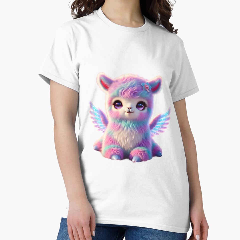 Rainbow Baby Alpaca by AI-Only Creations