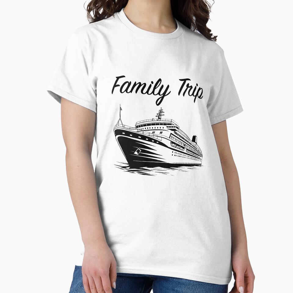 Cruise Ship - Family Vacation (Black Lettering) by VelvetRoom