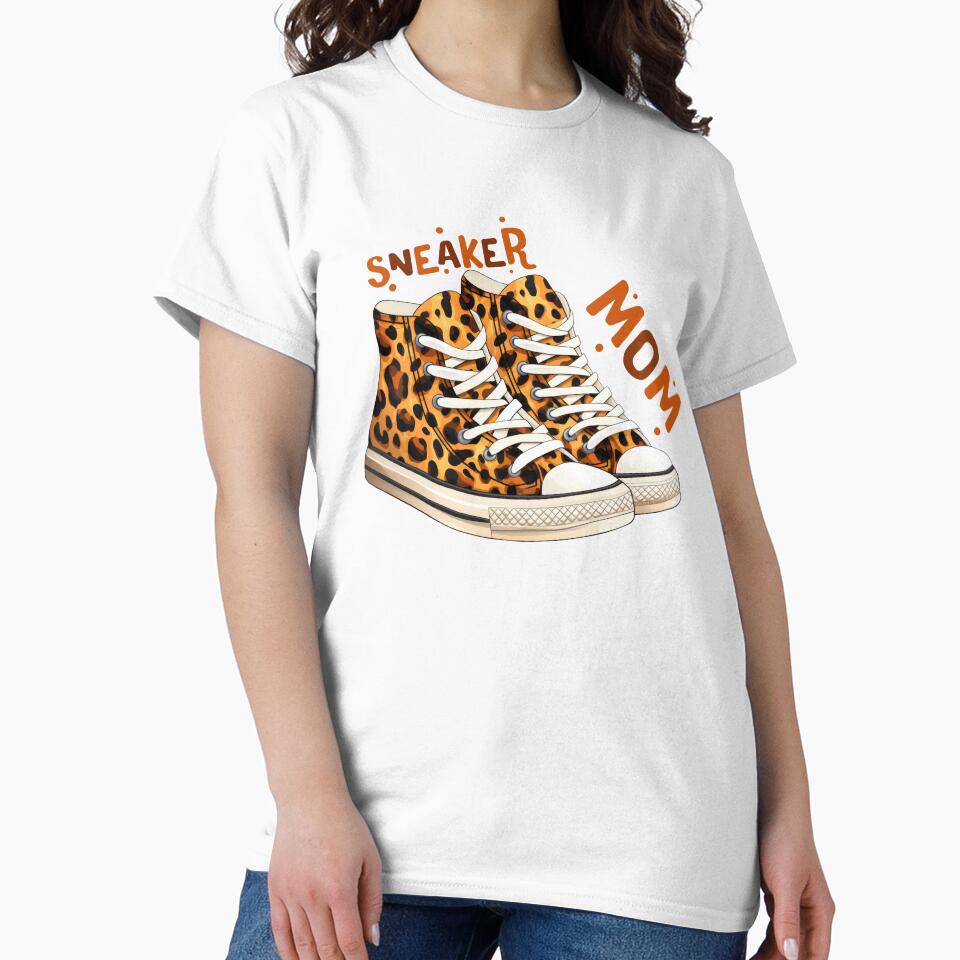 Sneaker MOM - Cheetah leopard patterned sneaker by EmeraldeaArt
