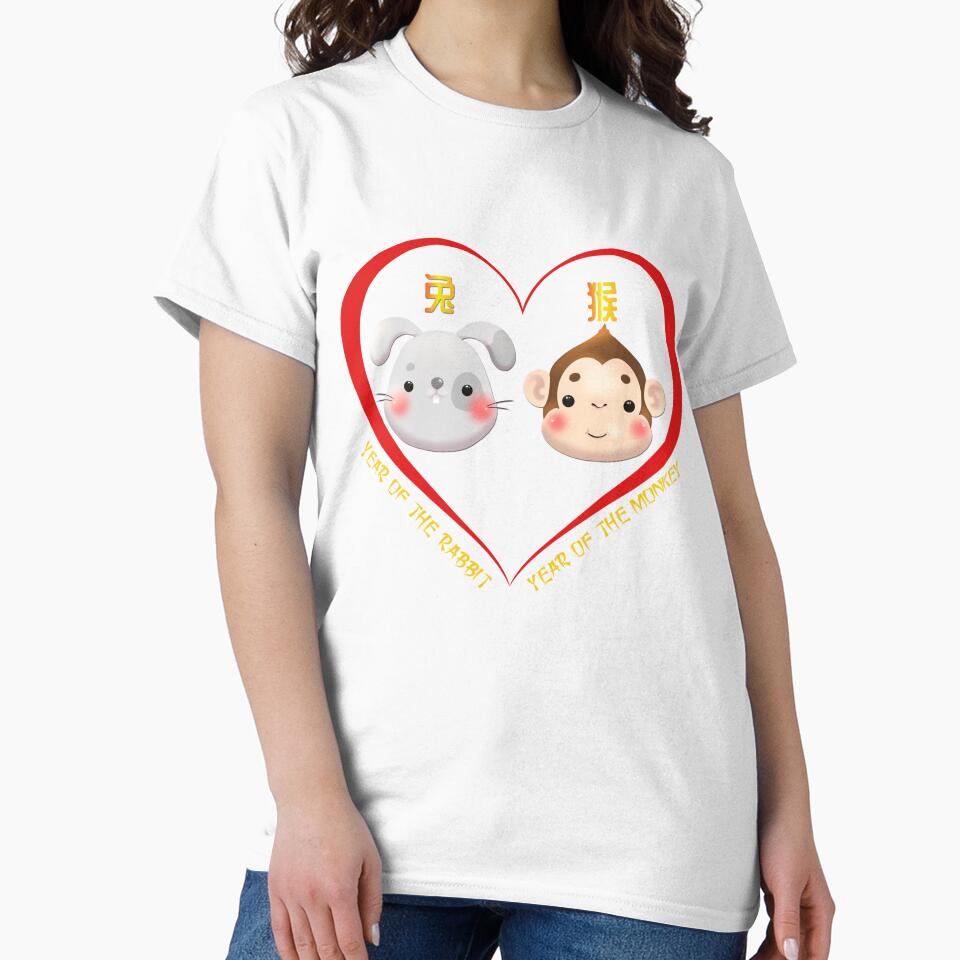 Year Of The Rabbit And Year Of The Monkey Couples Cute Chinese Zodiac Animals by Karry-Pat