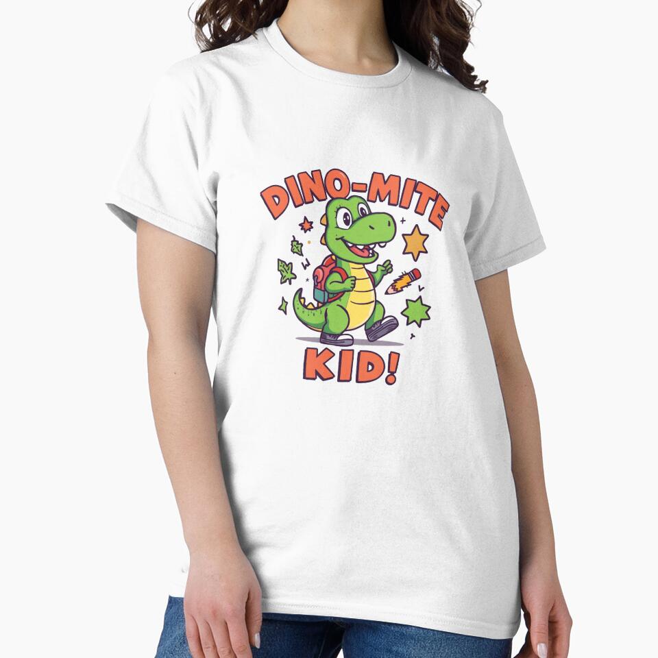 Dino-Mite Kid | Cute Dinosaur Cartoon Design for Kids by Cartoon art with a purpose ❤️ Supporting Althea’s friends
