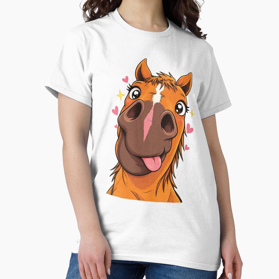 Funny Horse Face, Cute Horses Lover by GPODdesign