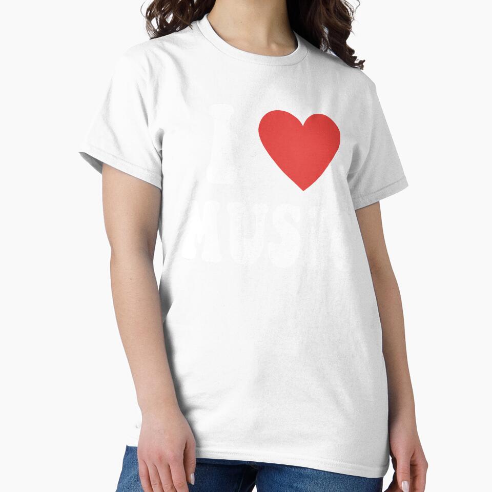 Trisytre I Heart Music Shirt - Viral I heart Music Shirt, music lover, Music gifts by leafsquare