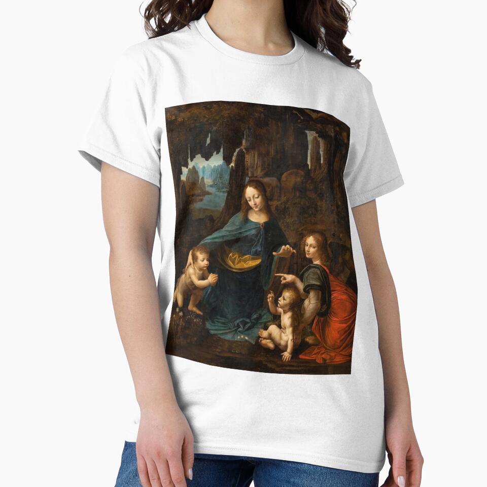 The Virgin of the Rocks by Leonardo da Vinci Renaissance Religious Art Print by artofuniverse