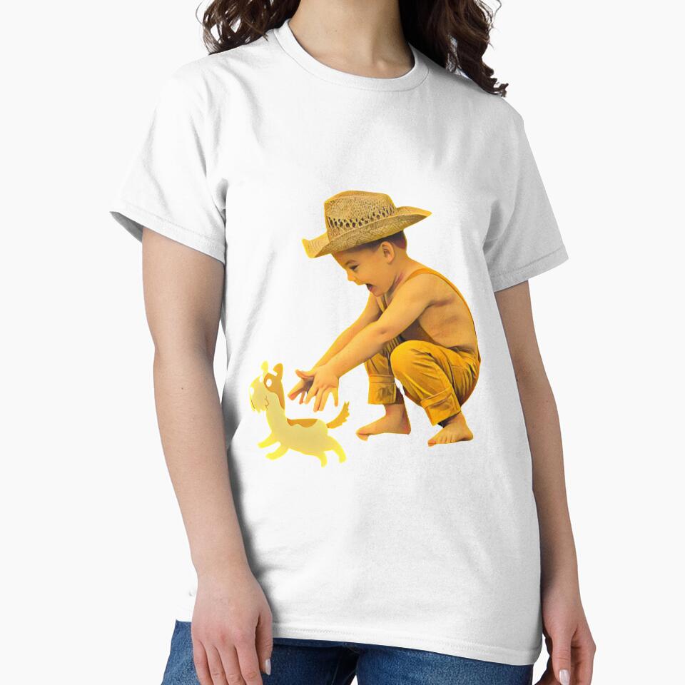 Baby Chasing a Dog by BestStickers-
