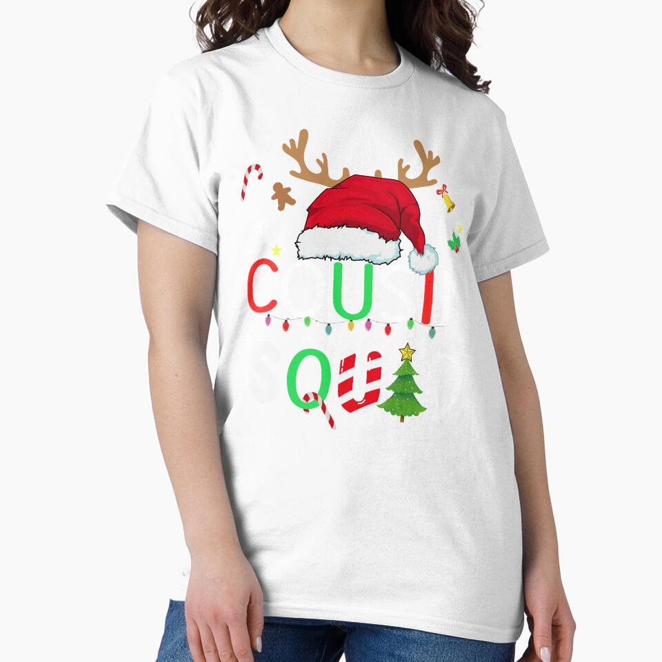 Cousin crew christmas shirt, matching Cousin christmas reindeer santa 2023 shirt by ZAIN JAMAL