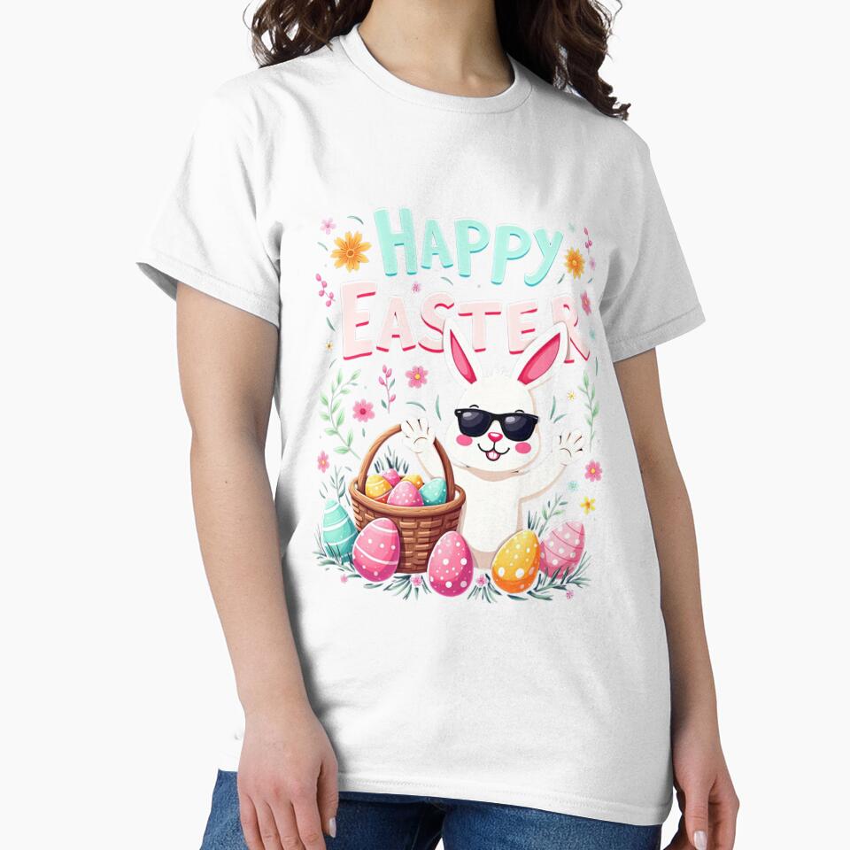 Happy Easter Day Cute Bunny Rabbit by OMG Outfits
