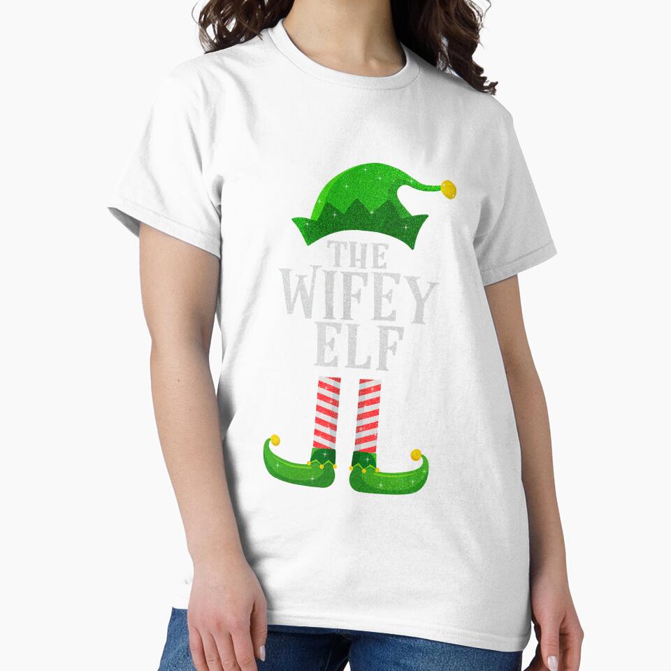 The Wifey Elf Family Matching Group Christmas Pajama Gift by ReianNafiscus