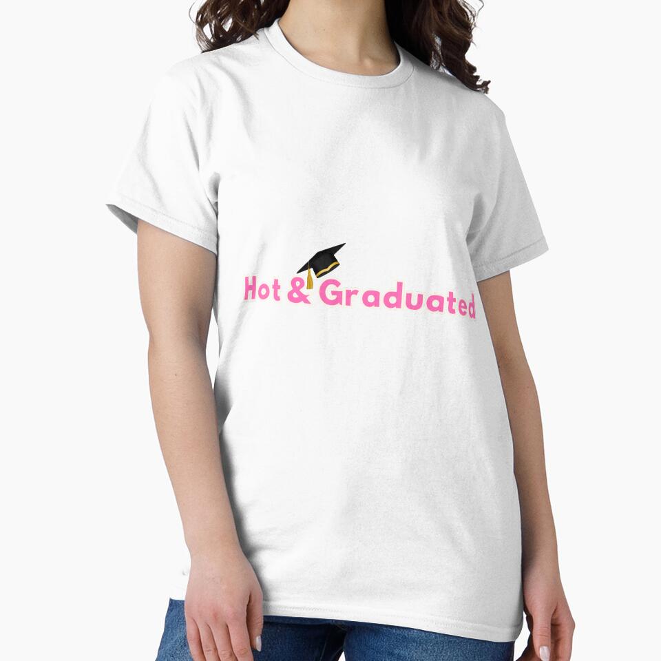 Hot and Graduated - Cute Pink Graduation Aesthetic by NinaVibeStudio