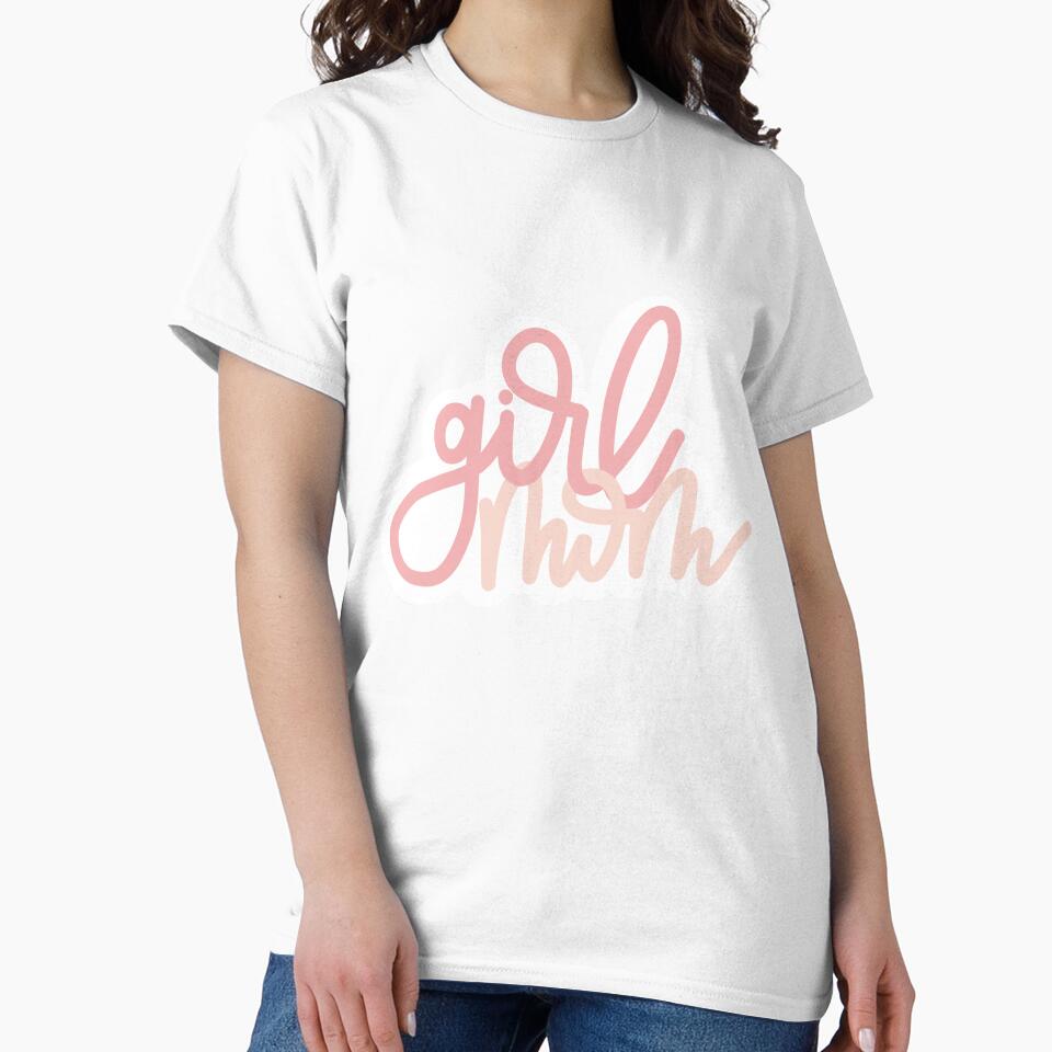 'Girl Mom' Handlettered Sticker by TayDesignCo