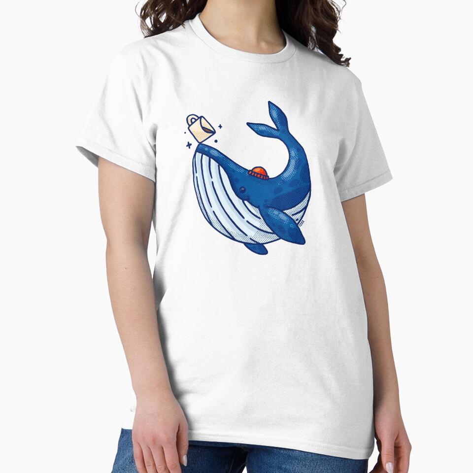 Blue Coffee Whale by taniasamoshkina