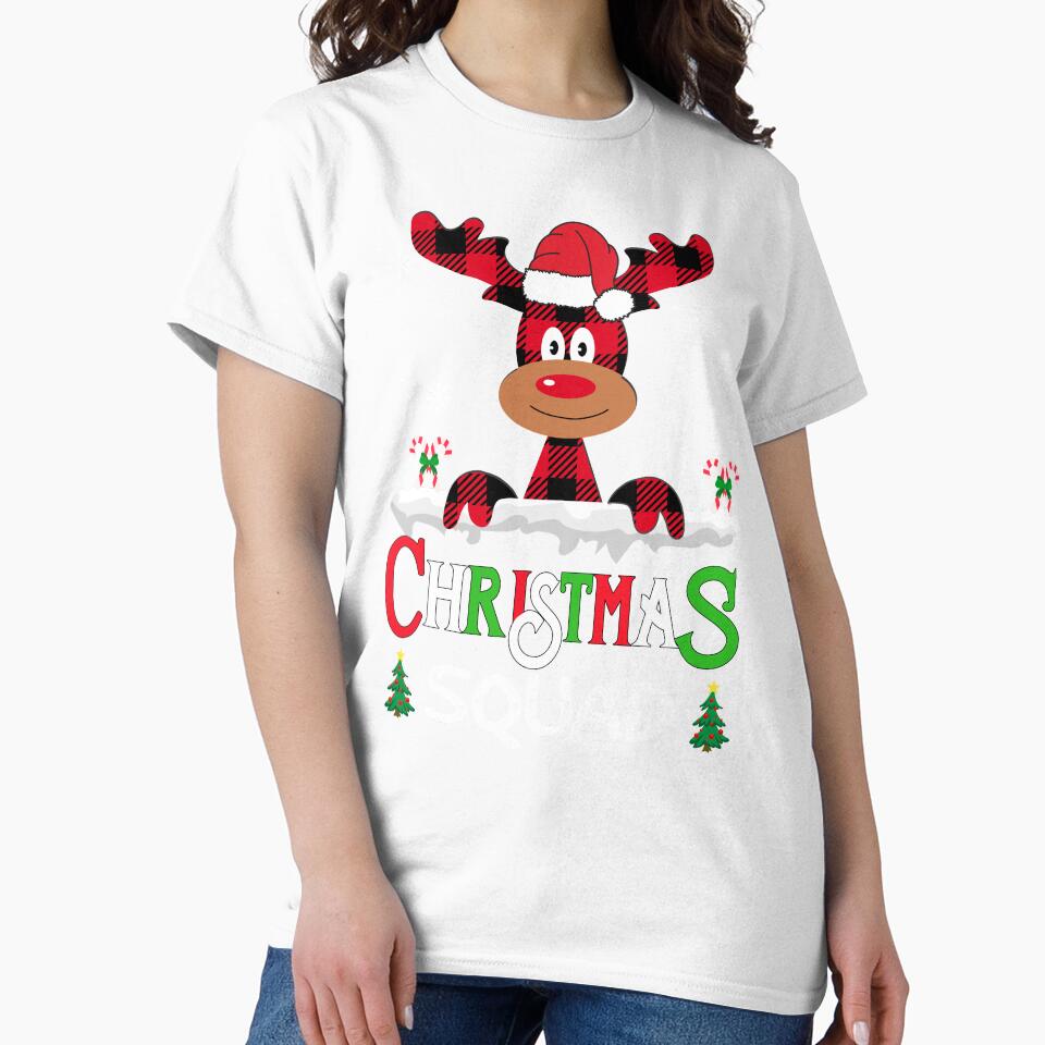 family christmas squad reindeer 2023 shirt , groovy matching christmas crew shirt by ZAIN JAMAL