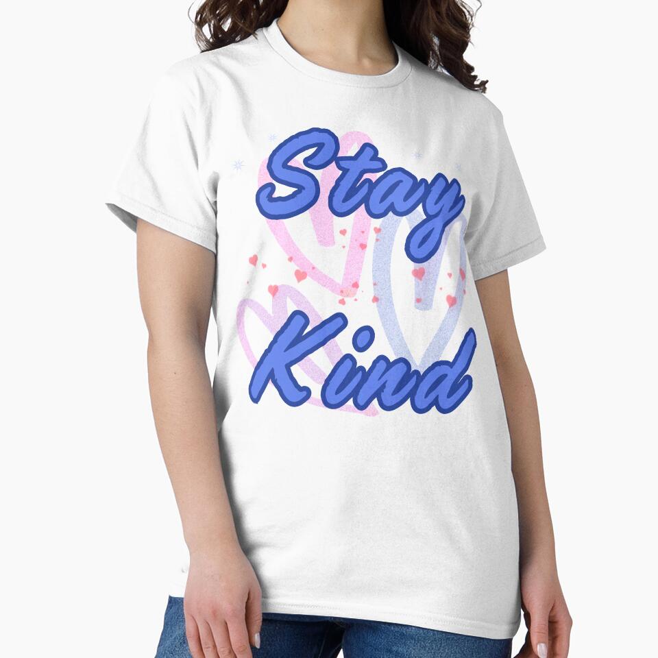 Stay Kind Simple Positive Quote Typography by AlienTechs