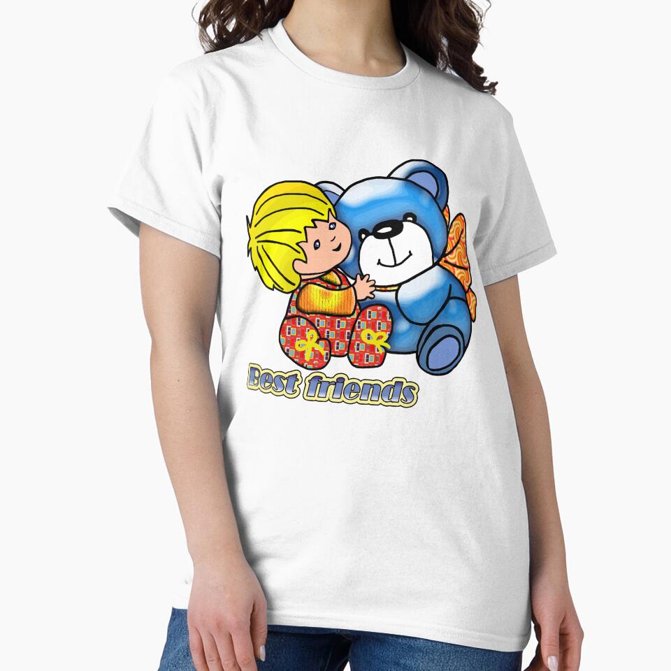 Baby and teddy bear by harietteh