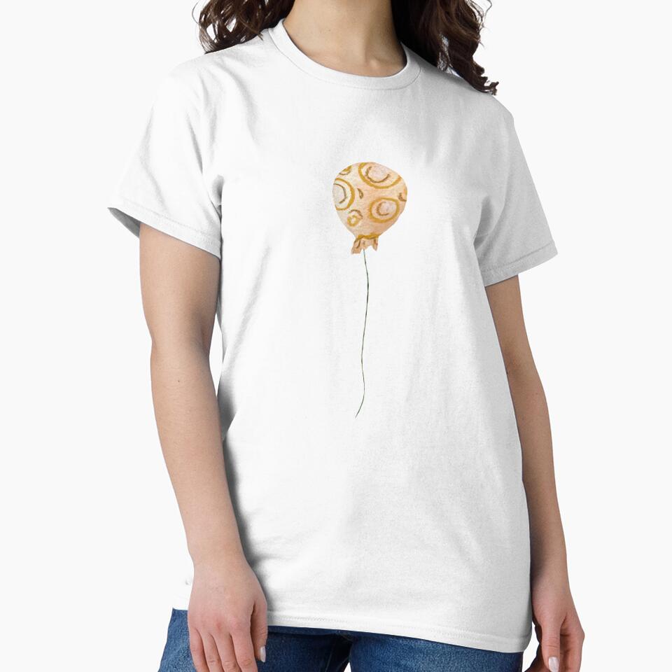 Balloon beige pastel textured a watercolor sketch black by Yana Mustafina | Boho Soulful Designs