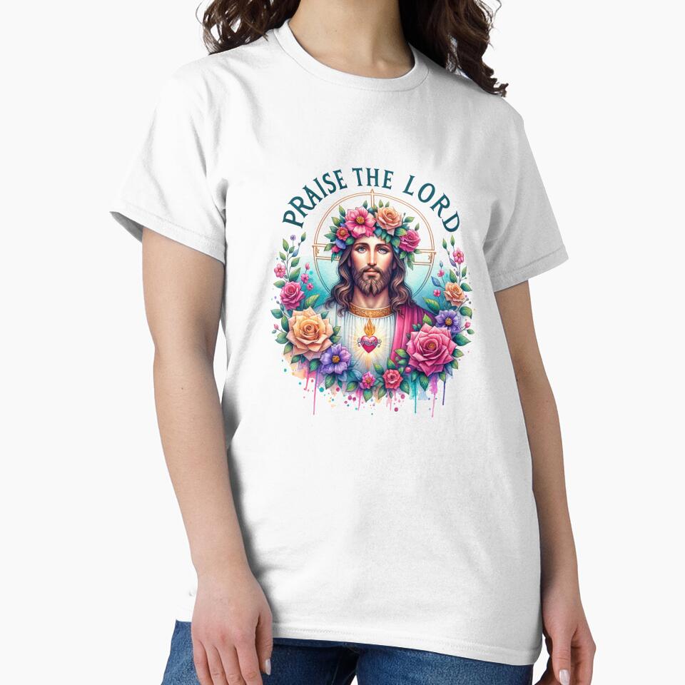 Floral Faith – Praise the Lord Religious Design by artedigital99