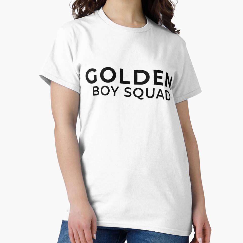 Golden Boy Squad - Retriever Dog Dad Crew Gift Shirt by QuirkMottoFX