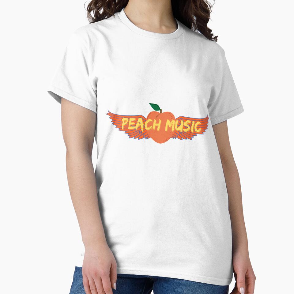 The peach music festival orange green winged peach by AKMarkethub