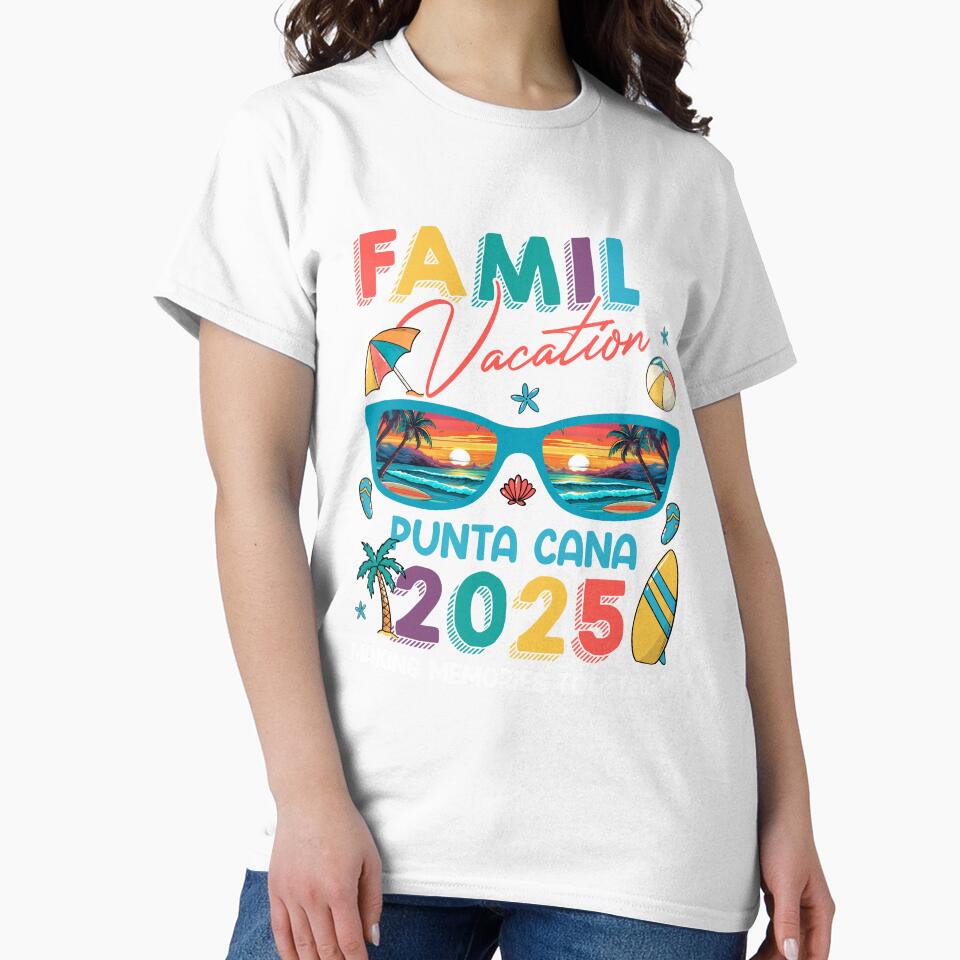 Family Vacation Punta Cana 2025 Shirt For Summer Holiday, Family Matching Outfit by NotOnYourChance