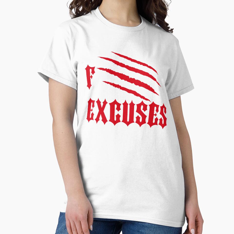 No Excuses F Excuses Fitness Sport Gym Workout Training Muscles by BEAST NYC