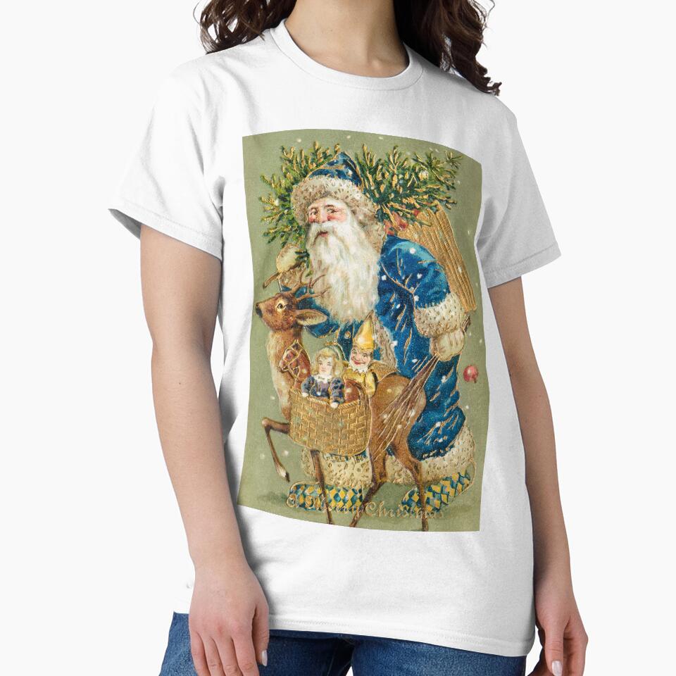 Vintage A Merry Christmas from (ca. 1900s) from The Miriam and Ira D. Wallach Division Of Art by Designedbysm