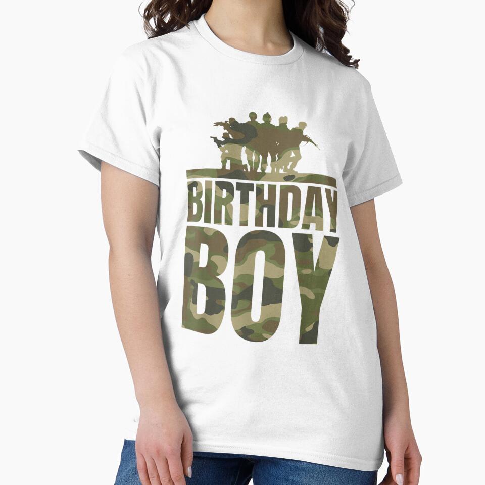 Birthday Boy Army Party Military Party Camo by KimberleyRamsey