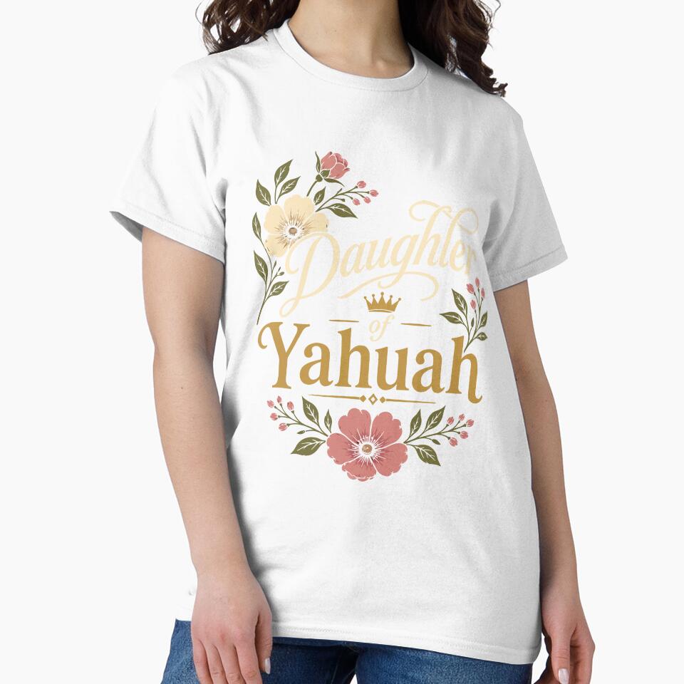 Daughter of Yahuah Floral Faith Set Apart Woman Spiritual Gift by kiralynstration