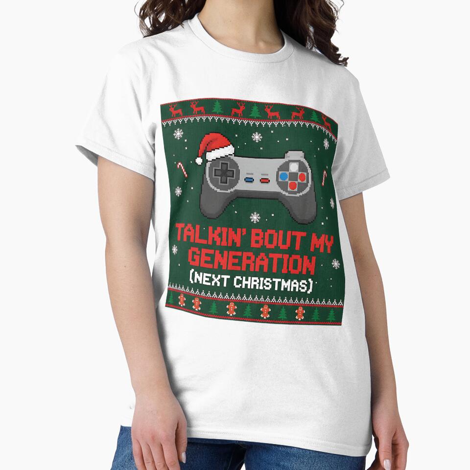 Gamer Talkin' Bout My Generation Christmas Sweater by Silent Watch Threads.