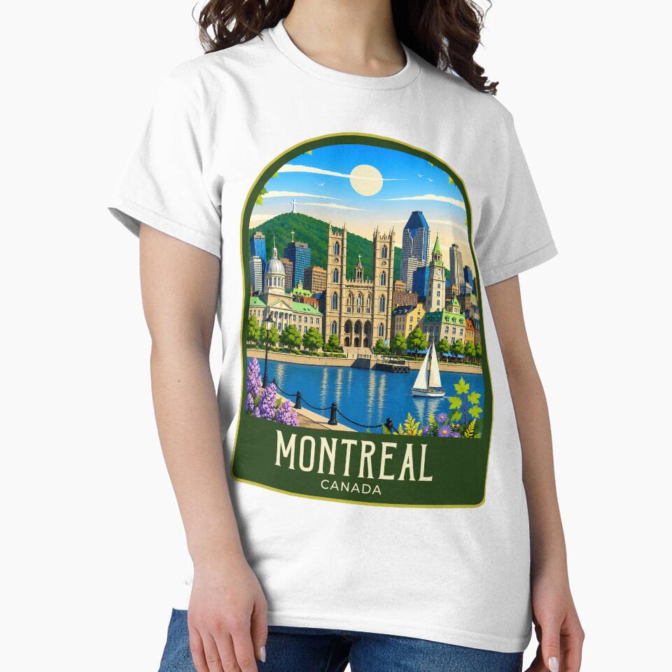 Montreal Vintage Travel Illustration by HomeLivingCo