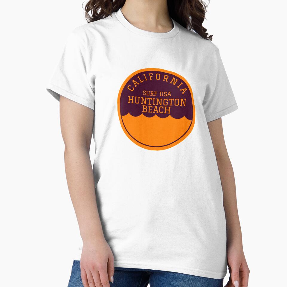 Huntington Beach California Vintage Retro Surf USA Travel Vacation Summer Sunset Beach by tmartinezta