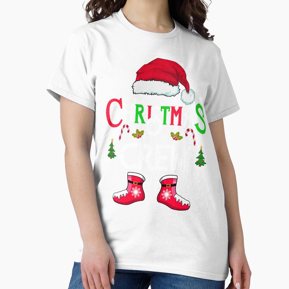 christmas crew family 2023 santa shirt, fanny christmas squad matching xmas shirt by ZAIN JAMAL
