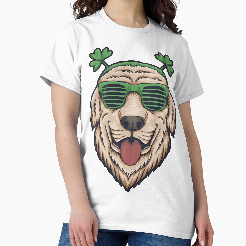 Dog head eyeglasses for st. patrick's day by king's Outfit