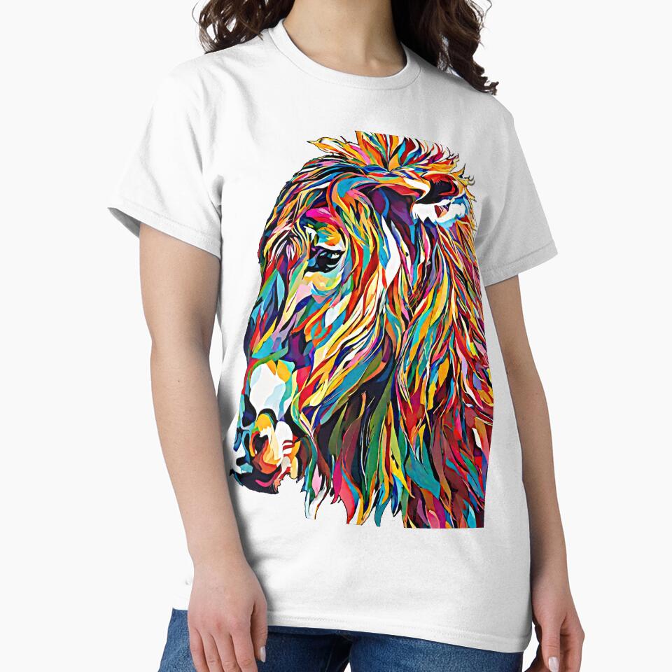 The vector of the colorful horse captures the vibrant and dynamic essence with intricate details and a striking array of hues. by Best-Art-32