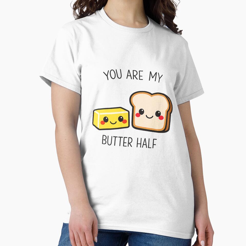 Funny You Are My Butter Half Kawaii Art by Studio Umbra