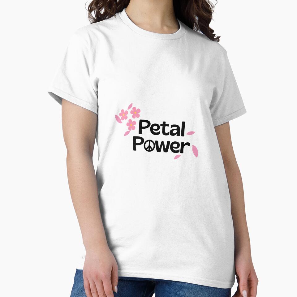 Petal Power Hippie Flower Peace Sign Design for Florists or Flower Lovers by luckyhue