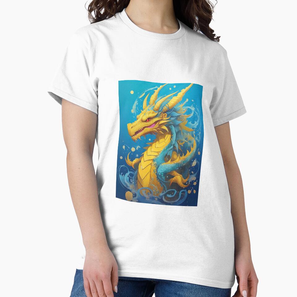 Yellow dragon cartoon. by BAR DEC