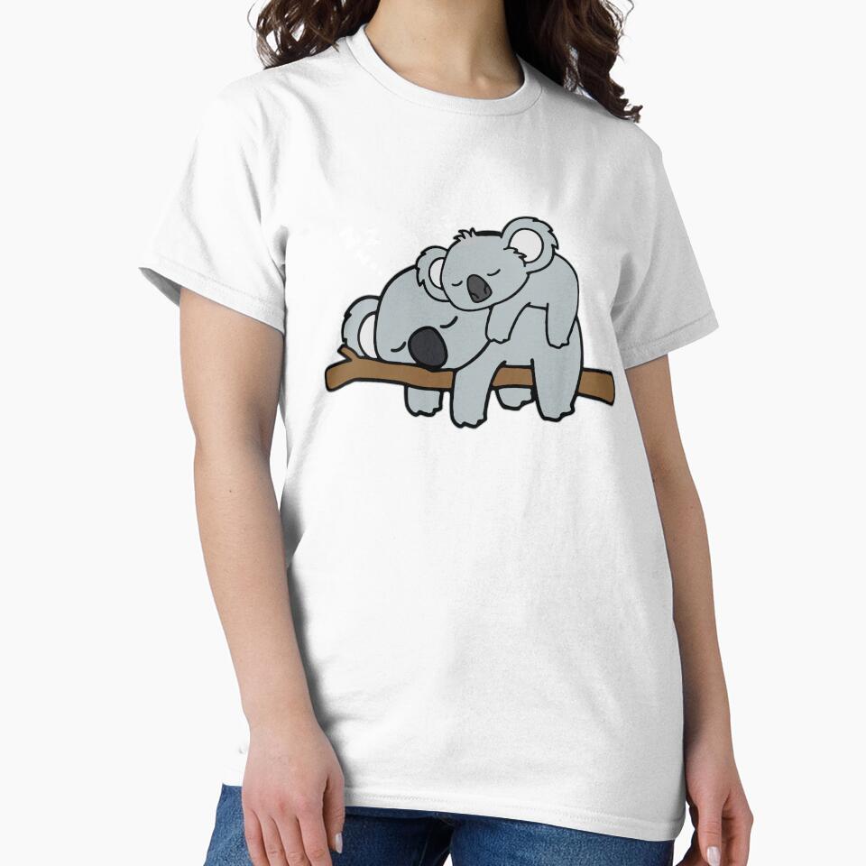 Cute Lazy Baby Koala with Koala Mama Bear Family by cxytees