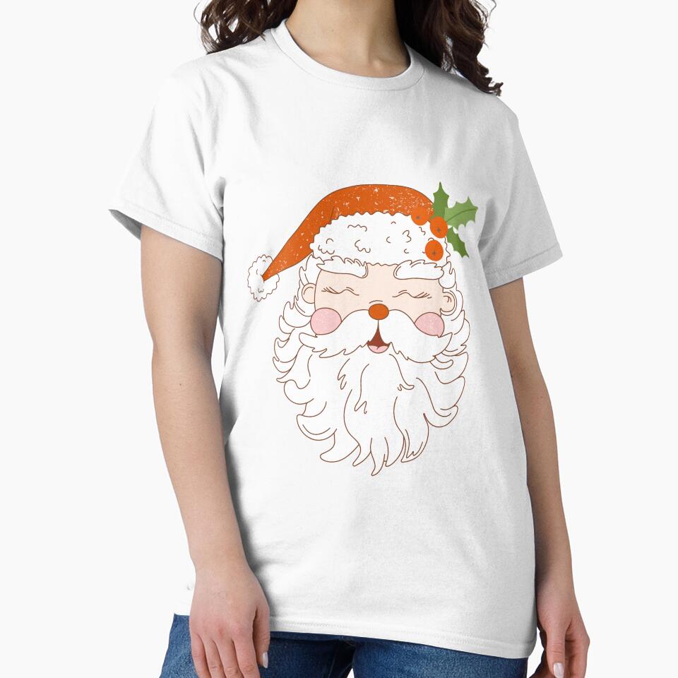 Retro vintage Christmas Santa. Groovy Santa Claus. by CoCoArt-Ua