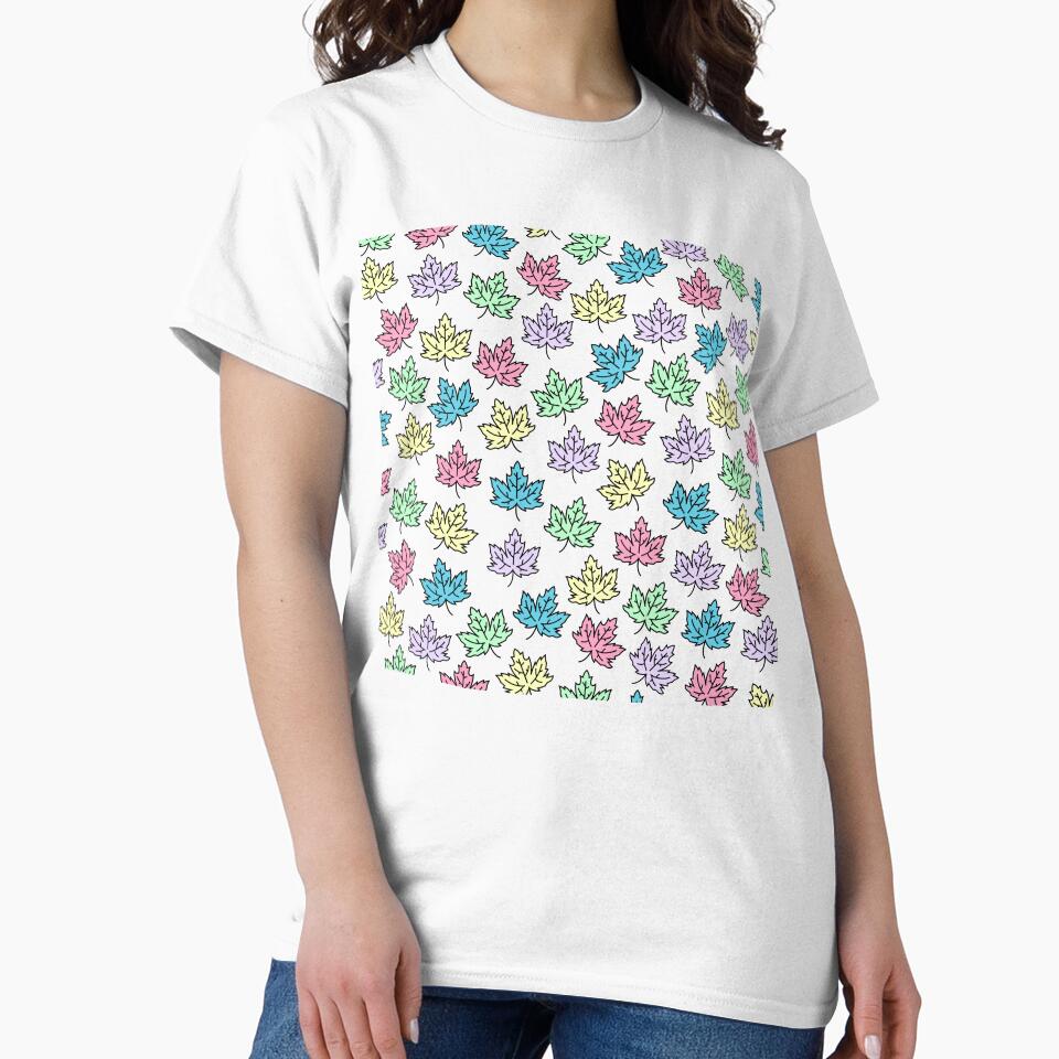 Pastel Autumn Leaves Pattern by Foofighter01